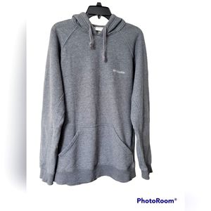 Columbia large gray sweatshirt with hood